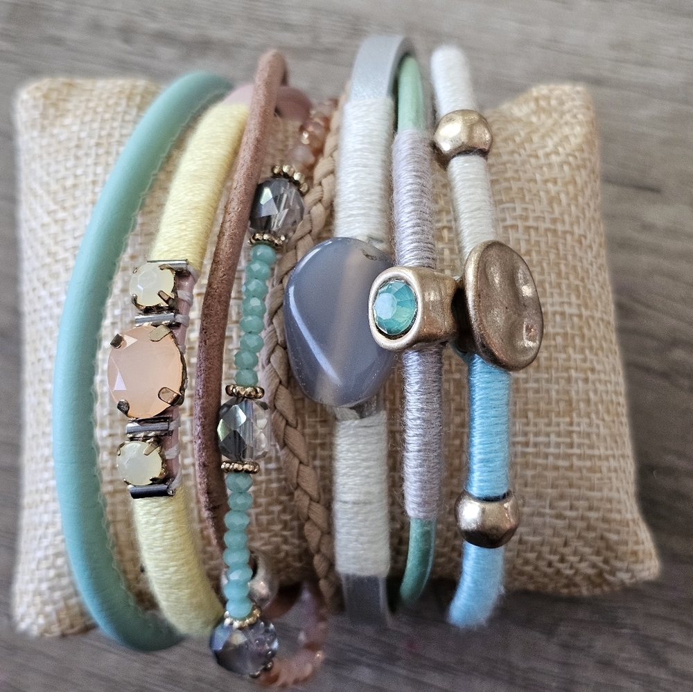 Plunder Boho Wrapped Cuff Bracelet with Expander